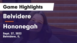 Belvidere  vs Hononegah  Game Highlights - Sept. 27, 2022
