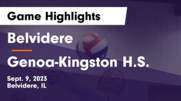Belvidere  vs Genoa-Kingston H.S. Game Highlights - Sept. 9, 2023