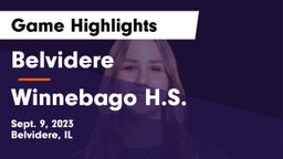 Belvidere  vs Winnebago H.S. Game Highlights - Sept. 9, 2023