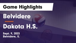 Belvidere  vs Dakota H.S. Game Highlights - Sept. 9, 2023