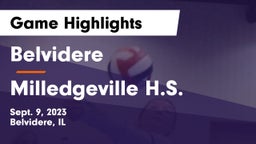 Belvidere  vs Milledgeville H.S. Game Highlights - Sept. 9, 2023