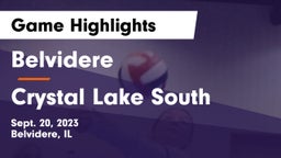 Belvidere  vs Crystal Lake South  Game Highlights - Sept. 20, 2023