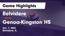 Belvidere  vs Genoa-Kingston HS Game Highlights - Oct. 7, 2023
