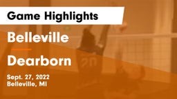 Belleville  vs Dearborn  Game Highlights - Sept. 27, 2022