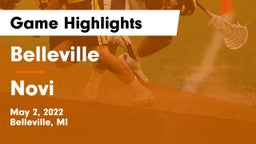 Belleville  vs Novi  Game Highlights - May 2, 2022