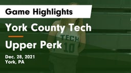 York County Tech  vs Upper Perk Game Highlights - Dec. 28, 2021