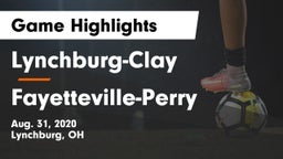 Lynchburg-Clay  vs Fayetteville-Perry Game Highlights - Aug. 31, 2020