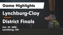 Lynchburg-Clay  vs District Finals Game Highlights - Oct. 29, 2020