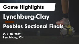 Lynchburg-Clay  vs Peebles Sectional Finals Game Highlights - Oct. 20, 2022