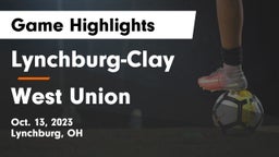 Lynchburg-Clay  vs West Union  Game Highlights - Oct. 13, 2023