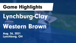 Lynchburg-Clay  vs Western Brown  Game Highlights - Aug. 26, 2021