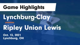 Lynchburg-Clay  vs Ripley Union Lewis  Game Highlights - Oct. 13, 2021