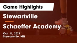 Stewartville  vs Schaeffer Academy Game Highlights - Oct. 11, 2021