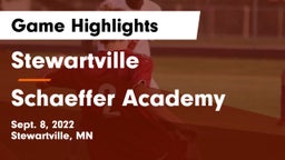 Stewartville  vs Schaeffer Academy Game Highlights - Sept. 8, 2022
