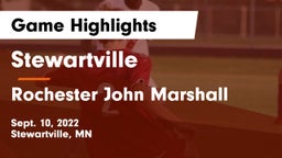 Stewartville  vs Rochester John Marshall  Game Highlights - Sept. 10, 2022
