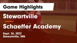Stewartville  vs Schaeffer Academy Game Highlights - Sept. 26, 2022