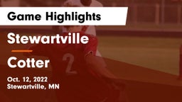 Stewartville  vs Cotter  Game Highlights - Oct. 12, 2022