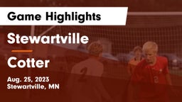 Stewartville  vs Cotter  Game Highlights - Aug. 25, 2023