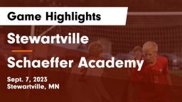 Stewartville  vs Schaeffer Academy Game Highlights - Sept. 7, 2023