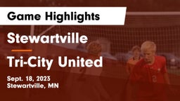 Stewartville  vs Tri-City United Game Highlights - Sept. 18, 2023