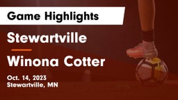 Stewartville  vs Winona Cotter Game Highlights - Oct. 14, 2023