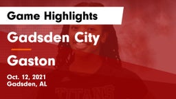 Gadsden City  vs Gaston  Game Highlights - Oct. 12, 2021