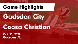 Gadsden City  vs Coosa Christian Game Highlights - Oct. 12, 2021