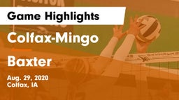 Colfax-Mingo  vs Baxter  Game Highlights - Aug. 29, 2020