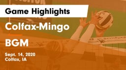 Colfax-Mingo  vs BGM Game Highlights - Sept. 14, 2020
