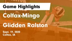 Colfax-Mingo  vs Glidden Ralston Game Highlights - Sept. 19, 2020