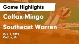Colfax-Mingo  vs Southeast Warren  Game Highlights - Oct. 1, 2022