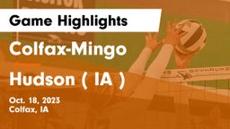 Colfax-Mingo  vs Hudson   ( IA ) Game Highlights - Oct. 18, 2023
