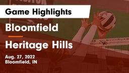 Bloomfield  vs Heritage Hills  Game Highlights - Aug. 27, 2022