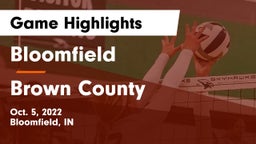 Bloomfield  vs Brown County  Game Highlights - Oct. 5, 2022