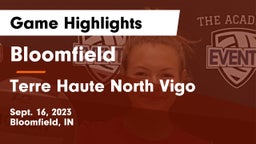 Bloomfield  vs Terre Haute North Vigo  Game Highlights - Sept. 16, 2023