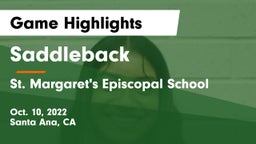 Saddleback  vs St. Margaret's Episcopal School Game Highlights - Oct. 10, 2022