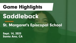Saddleback  vs St. Margaret's Episcopal School Game Highlights - Sept. 14, 2023