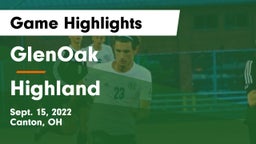 GlenOak  vs Highland  Game Highlights - Sept. 15, 2022