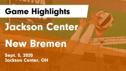Jackson Center  vs New Bremen  Game Highlights - Sept. 5, 2020