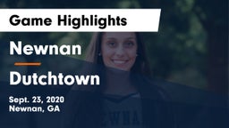Newnan  vs Dutchtown  Game Highlights - Sept. 23, 2020