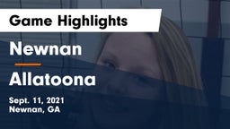 Newnan  vs Allatoona Game Highlights - Sept. 11, 2021