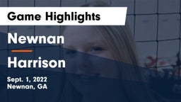 Newnan  vs Harrison  Game Highlights - Sept. 1, 2022