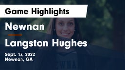 Newnan  vs Langston Hughes Game Highlights - Sept. 13, 2022