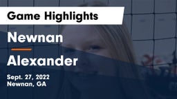 Newnan  vs Alexander  Game Highlights - Sept. 27, 2022