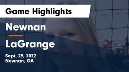 Newnan  vs LaGrange  Game Highlights - Sept. 29, 2022