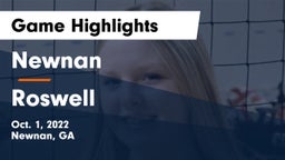 Newnan  vs Roswell  Game Highlights - Oct. 1, 2022