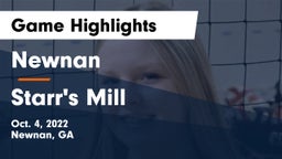 Newnan  vs Starr's Mill  Game Highlights - Oct. 4, 2022