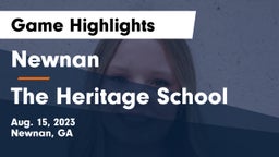 Newnan  vs The Heritage School Game Highlights - Aug. 15, 2023