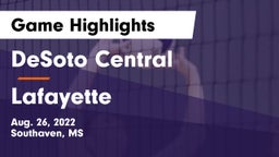 DeSoto Central  vs Lafayette  Game Highlights - Aug. 26, 2022