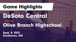 DeSoto Central  vs Olive Branch Highschool Game Highlights - Sept. 8, 2022